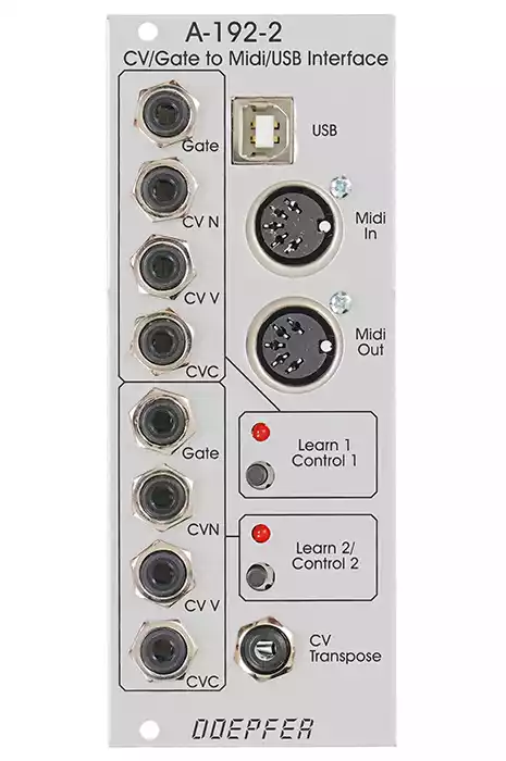 Doepfer - A-192-2 Dual CV/Gate to Midi/USB Int. - Eurorack