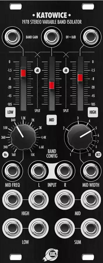 Xaoc Devices Katowice ブラックパネル モジュラーシンセ