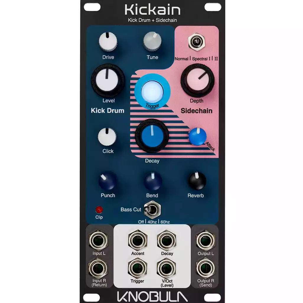 Knobula Kickain ユーロラック Knobula Kickain - Eurorack Module on ModularGrid
