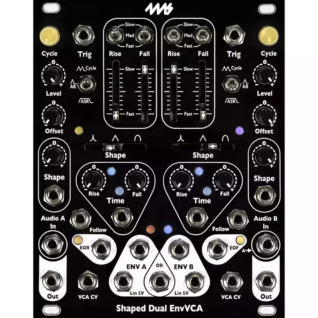 4ms Dual EnvVca モジュラーシンセ MakeNoise Maths 4ms - ShapedDual EnvVCA - Eurorack - sound of you eu store