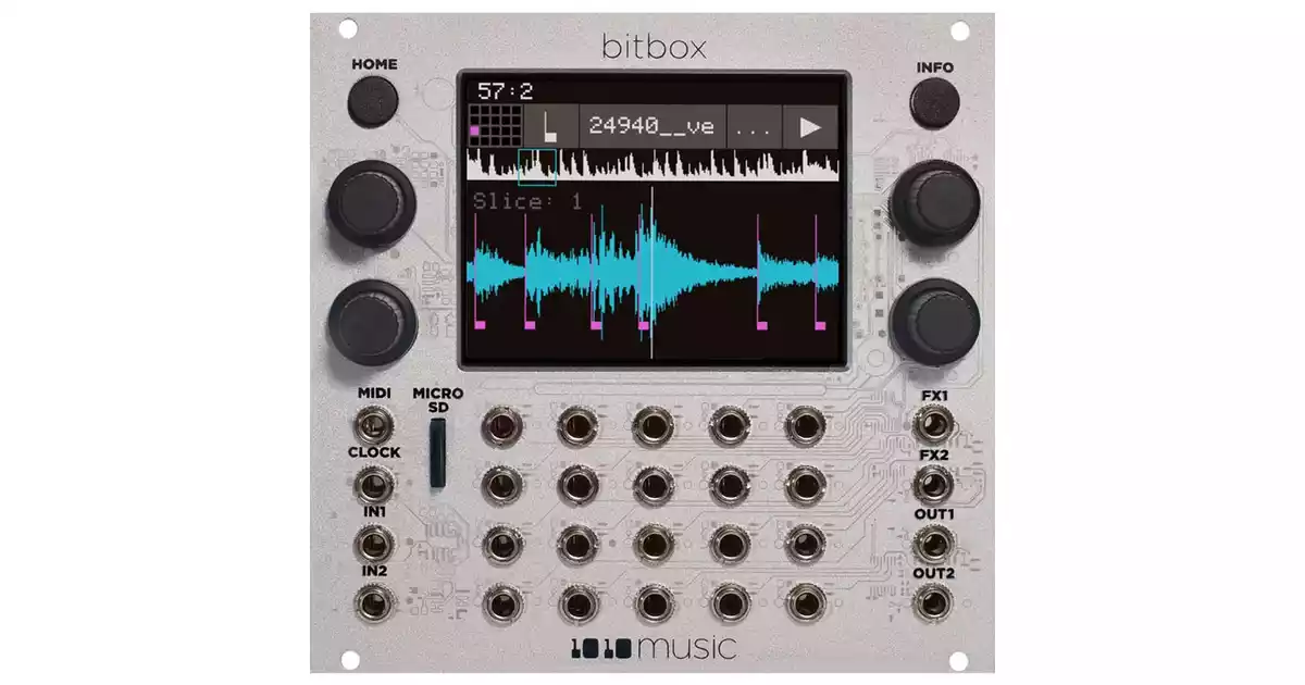 1010 Music - BitBox mk2 Sampler Silver - Eurorack - sound of you