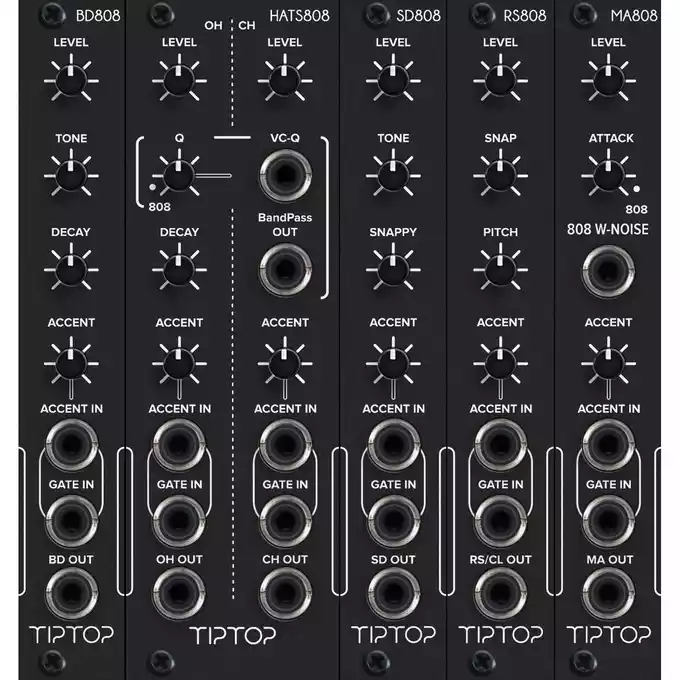 DTM・DAW EURORACK Tiptop audio CB808 Tiptop Audio 808 Drum Module Bundle - Perfect Circuit