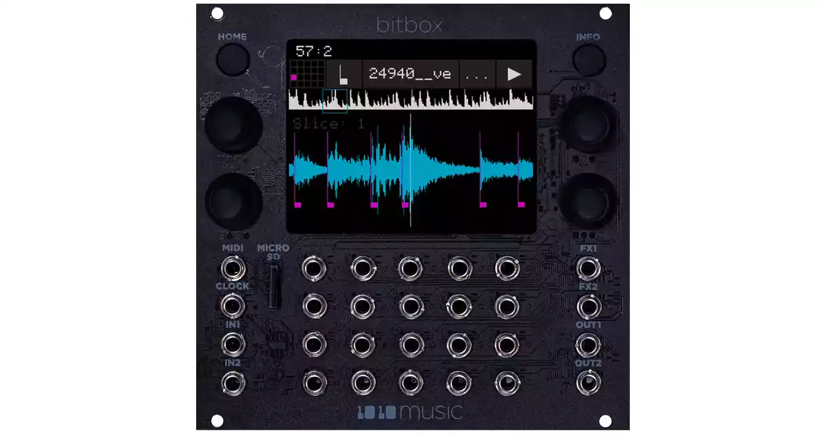 1010 Music - BitBox mk2 Sampler Black - Eurorack - sound of