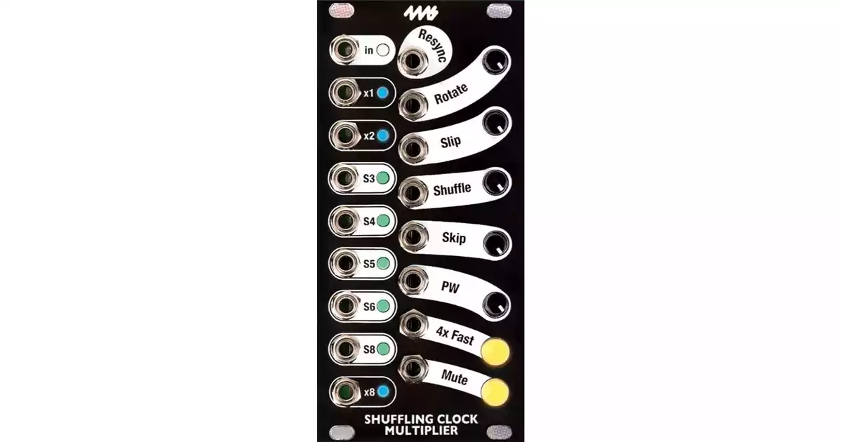 [4ms]SCMとBreakoutのセット Black Panel Shuffling Clock Multiplier 4MS, Modular Addict